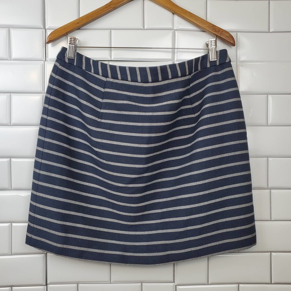THE LIMITED | FRONT ZIP STRIPED CASUAL MINI SHORT SKIRT WOMEN'S SIZE 12P - Picture 8 of 15